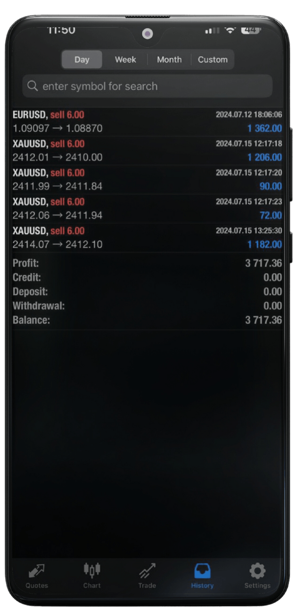 Trading App Screenshot