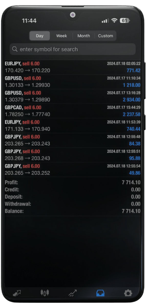 Trading App Screenshot